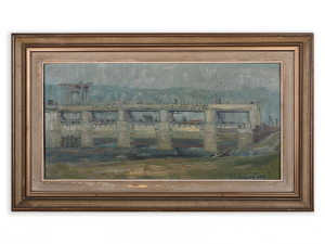 VLADIMÍR VESTENICKÝ 1919 - 1979 - SKICA PŘEHRADY