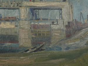 VLADIMÍR VESTENICKÝ 1919 - 1979 - SKICA PŘEHRADY