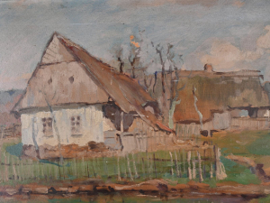 JINDŘICH FÜRST 1873 - 1943 - CHALUPA NA VYSOČINĚ