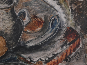 RICHARD BRUN 1908 - 1980 - ZÁTIŠÍ SE DŽBÁNEM