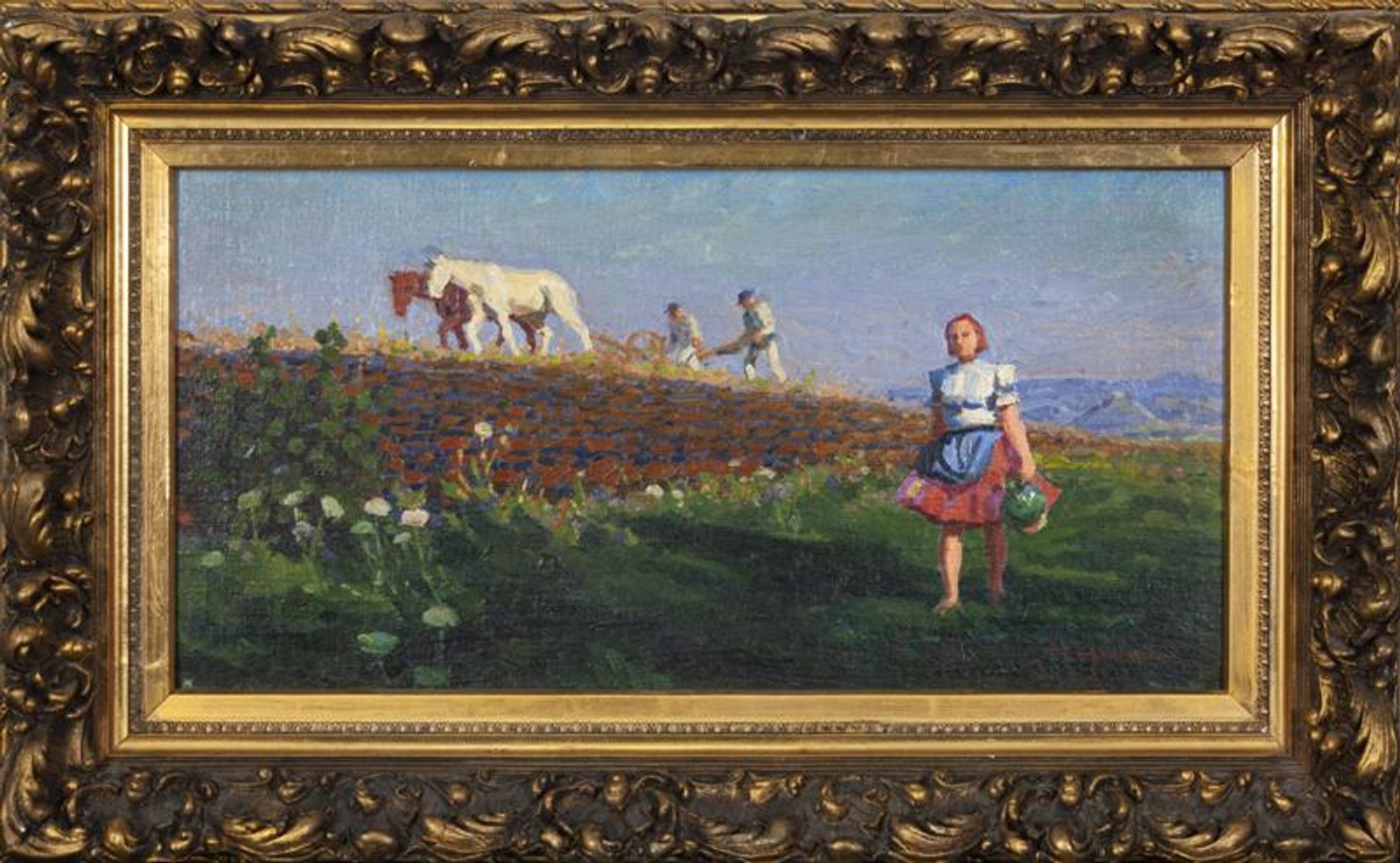 Mousson Jozef Theodor - Dívka a oráči