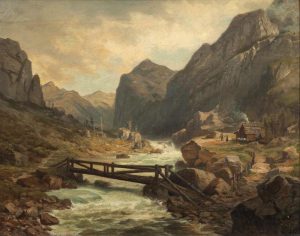 Holub Jiří (Georg) - Romantická krajina z Alp