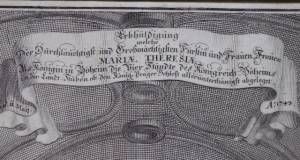 PRAHA - ZEMSKÁ SNĚMOVNA, PRAŽSKÝ HRAD - KORUNOVACE MARIE TEREZIE 1743