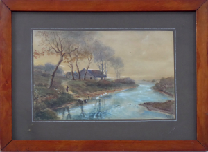 NA PĚŠINĚ K LÁVCE U ŘEKY S KACHNAMI