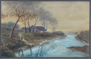 NA PĚŠINĚ K LÁVCE U ŘEKY S KACHNAMI