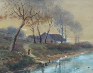 NA PĚŠINĚ K LÁVCE U ŘEKY S KACHNAMI