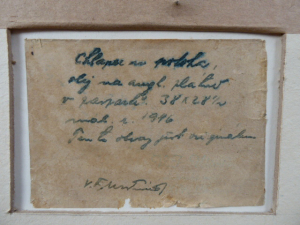 VÁCLAV FRANTIŠEK ULŠMÍD ( 1903-1985 ) - CHLAPEC U POTOKA