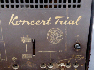 BAKELITOVÉ RADIO - KONCERT TRIAL - SYSTÉM TELEFUNKEN, FIRMA RADIOTECHNA PRAHA - PŘELOUČ