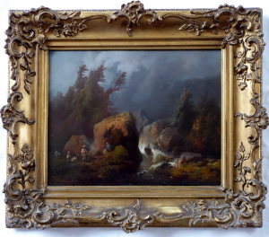 JOSEF MATĚJ NAVRÁTIL ( 1798 - 1865 ) - PARTIE BEI FERCHENHEIM BEI WINTERBERG