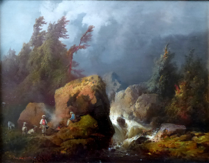 JOSEF MATĚJ NAVRÁTIL ( 1798 - 1865 ) - PARTIE BEI FERCHENHEIM BEI WINTERBERG