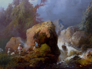 JOSEF MATĚJ NAVRÁTIL ( 1798 - 1865 ) - PARTIE BEI FERCHENHEIM BEI WINTERBERG