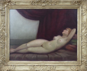 ALEXANDR VASILJEVIČ SUSLOV ( 1895 - 1957 ) - LEŽÍCÍ NAHÁ DÍVKA