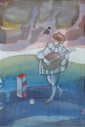 VOJTĚCH KOLAŘÍK ( NAR. 1938 ) - COMMEDIA DELL ARTE 