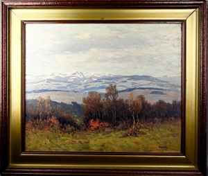 Havlata Karel (1885 - 1957), Pohled na Krkonoše