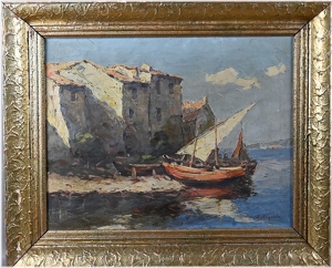 Augusta Antonín (1891 - 1940), Dubrovník, lodě na pobřeží