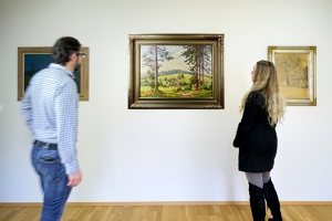 Jelínek Cína František (1882 - 1961), Pohled na vesnici