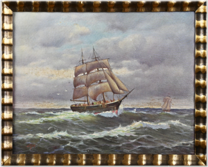Hoy W., Loď na moři