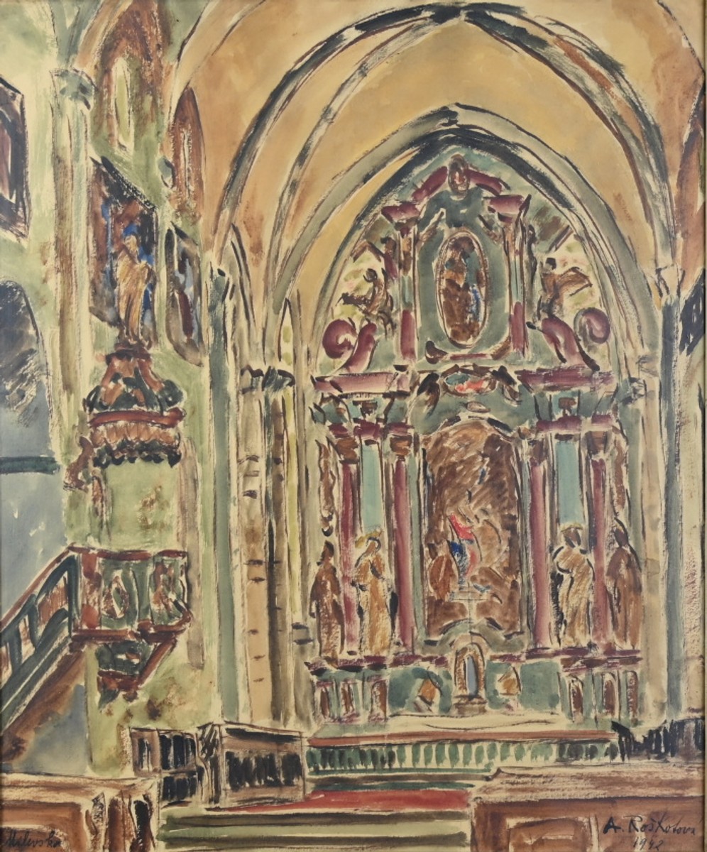 Roškotová Anna (1883 - 1967), Kostel v Milevsku