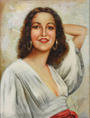 Votruba František (1895 - ), Dáma s cigaretou