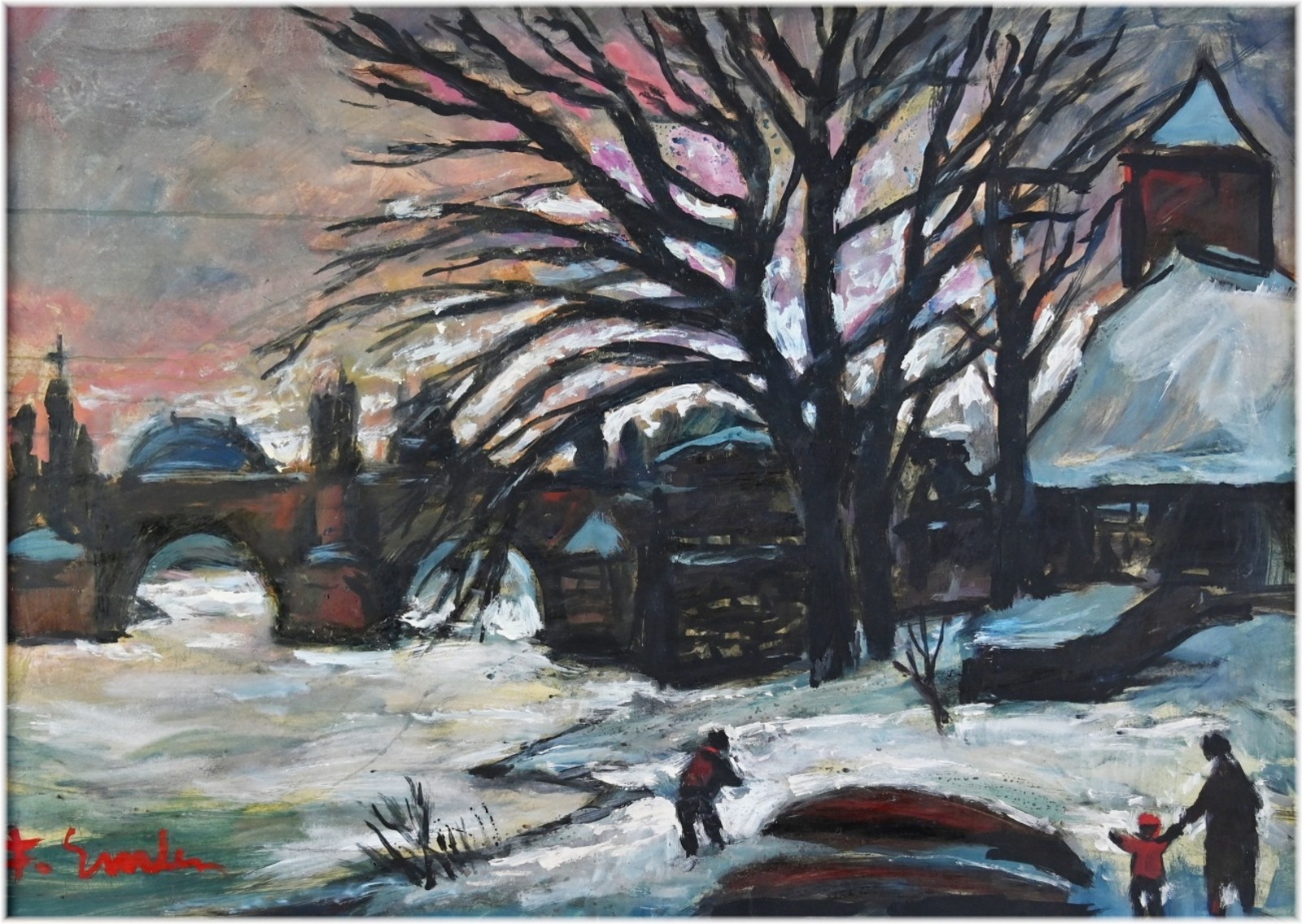 Emler František (1912 - 1992), Zimní Praha