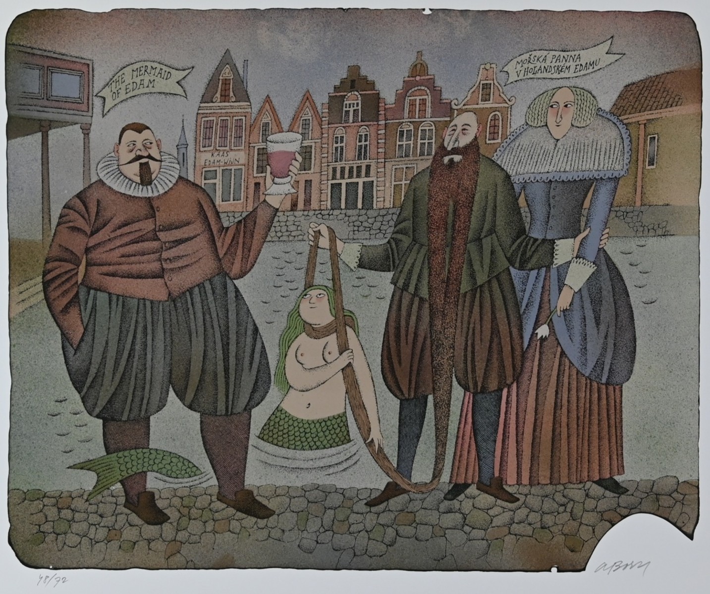 Born Adolf (1930-2016), Mořská panna ulovená v holandském Edamu