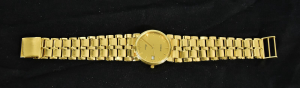 Pánské zlaté náramkové hodinky Geneve