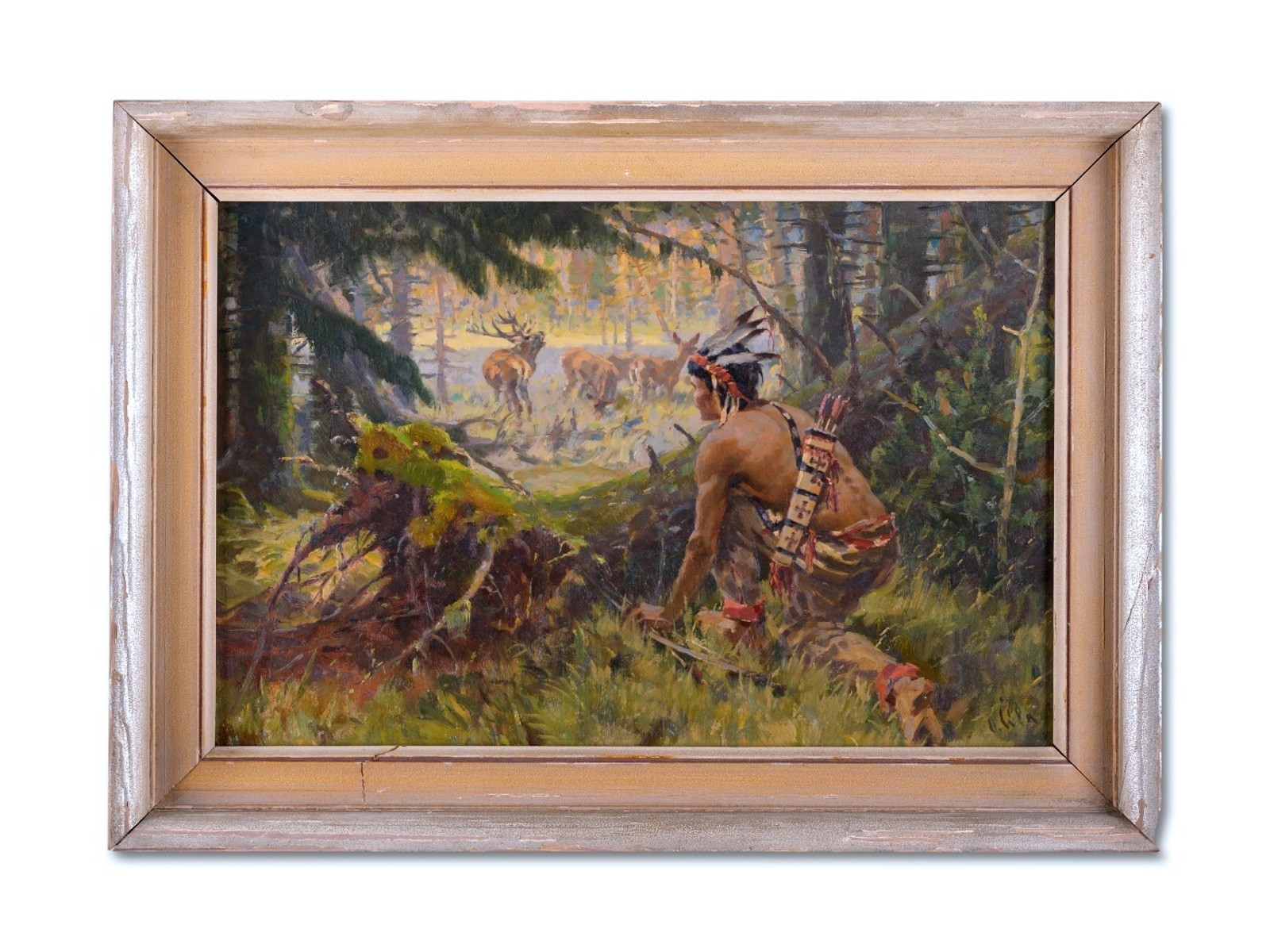 Číla Otakar (1894 - 1977), Indián na lovu jelenů