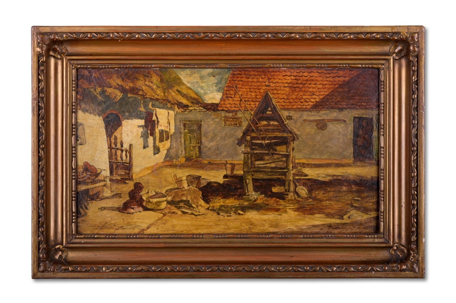 Schwaiger Hanuš (1854 - 1912), Slovácký Dvůr - Úprkův statek v Kněždubu u Strážnice