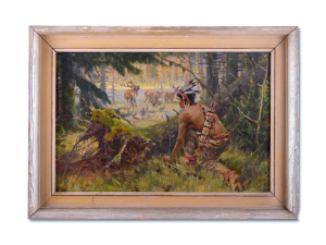 Číla Otakar (1894 - 1977), Indián na lovu jelenů