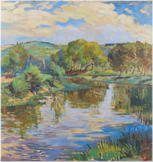 Nejedlý Karel )1873 - 1927), Rybník s rákosím