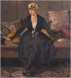 Naske František (1884 - 1959), Dívka v černých šatech