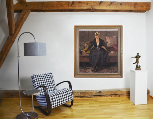 Naske František (1884 - 1959), Dívka v černých šatech