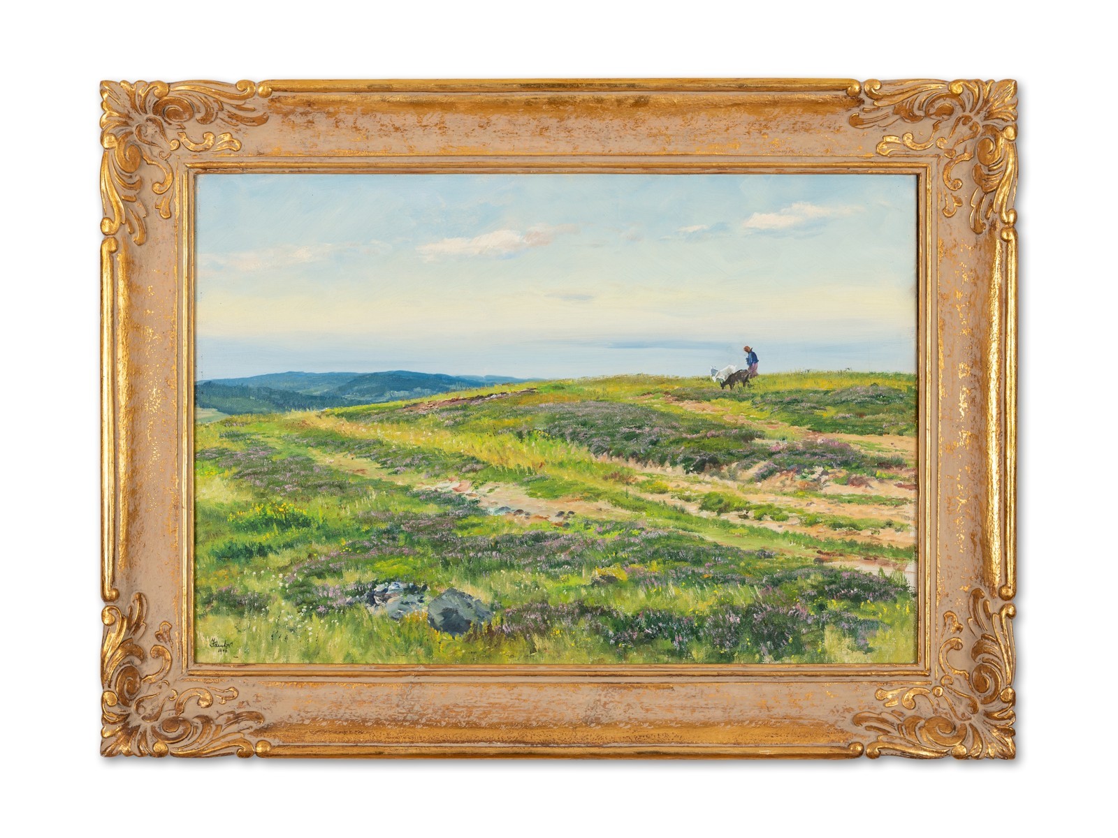 Josef Jambor (1887 - 1964), Na vřesovišti, (Chudá pastva)