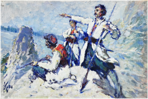 Ludvík Kuba (1863 - 1956), Černohorci na stráži