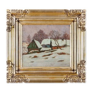 Pečínka František (1869 - 1917), Pod sněhem (Luhačovice)
