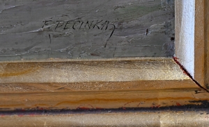 Pečínka František (1869 - 1917), Pod sněhem (Luhačovice)