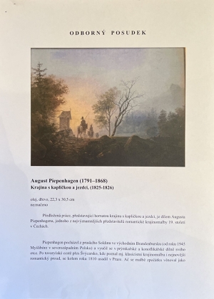 Piepenhagen August Bedřich | Krajina s kapličkou a jezdci