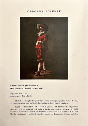 Brožík Václav | Muž v oděvu 17. století
