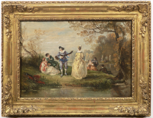 Francouzský malíř, 19. století, Dvojice galantních scén