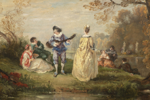 Francouzský malíř, 19. století, Dvojice galantních scén