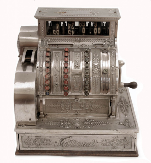 Mechanická pokladna National Cash Register 