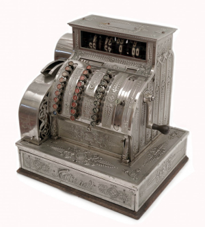 Mechanická pokladna National Cash Register 