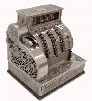 Mechanická pokladna National Cash Register 