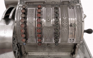 Mechanická pokladna National Cash Register 