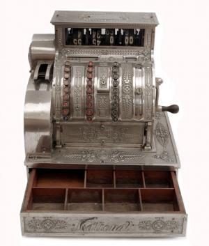 Mechanická pokladna National Cash Register 