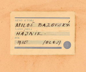 Miloš Alexander Bazovský (1899 – 1968)