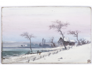 ANTONÍN WALDHAUSER 1835 - 1913 - PÁROVÉ ZIMNÍ KRAJINY