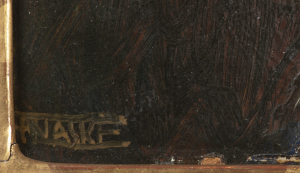 FRANTIŠEK XAVER NASKE 1884 - 1959 - PORTRÉT ŽENY V KLOBOUKU