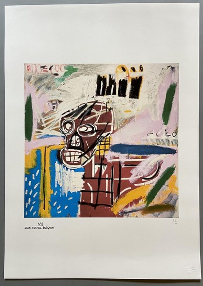 Basquiat Jean Michel - Červená lebka