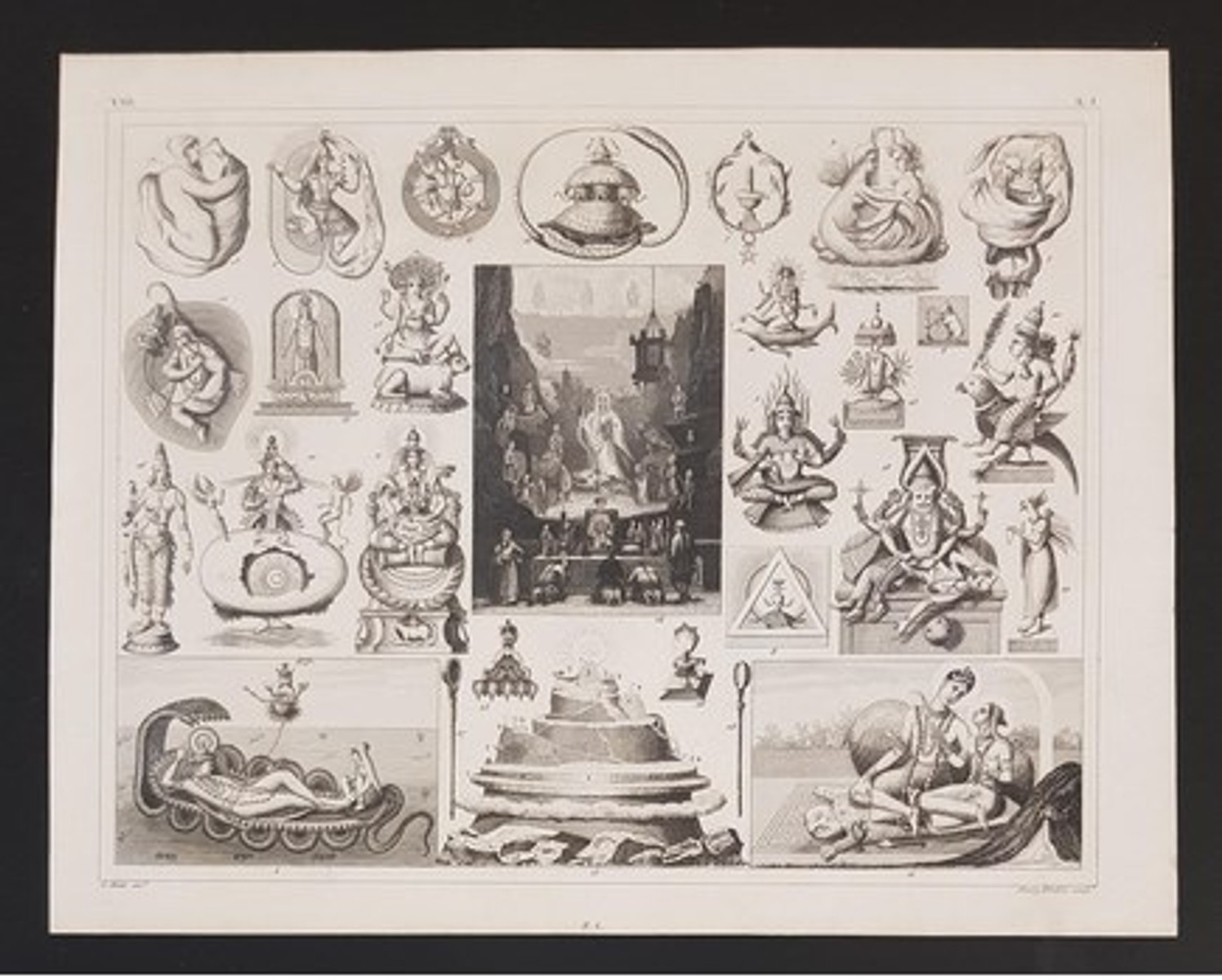 Henry WINKLES (1800 - 1860) -Antique Hinduism in Hindu Cosmology